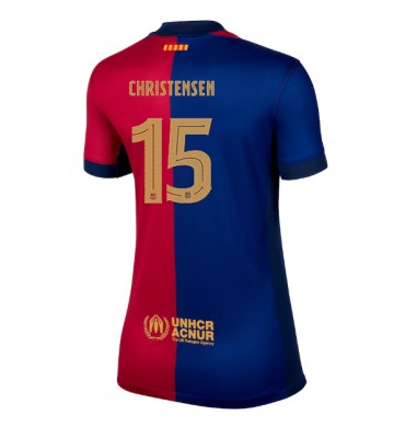 Barcelona Andreas Christensen #15 Replika Hjemmebanetrøje Dame 2024-25 Kortærmet